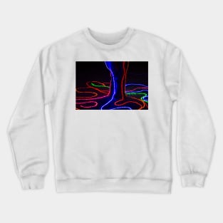 Tree Covered in Lights Abstract Number Three Crewneck Sweatshirt